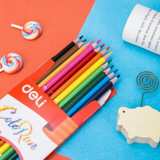 Chì màu deli cao cấp c001 (12 màu)