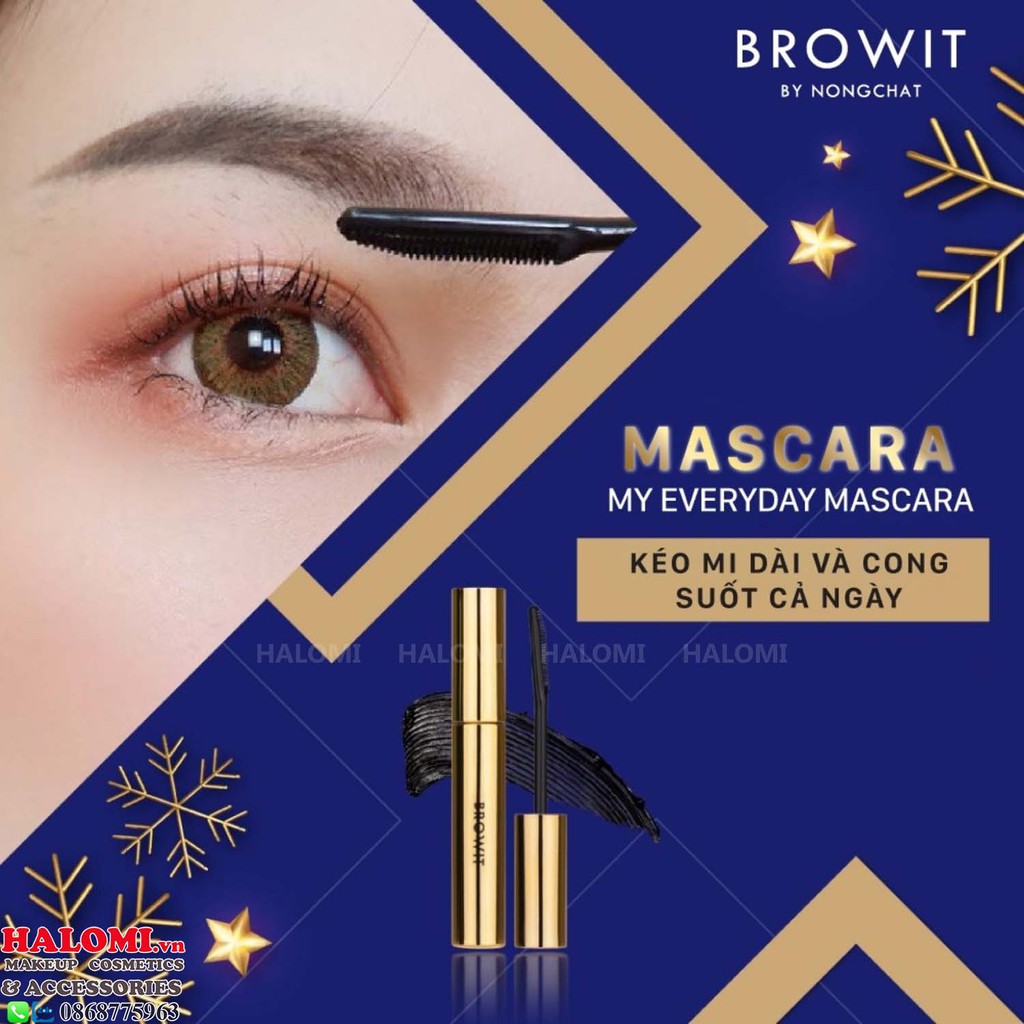 Mascara NongChat Browit My Everyday Thái Lan làm dày dài cong mi chuyên dụng cho makeup | BigBuy360 - bigbuy360.vn