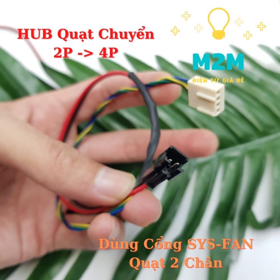 HUB Chuyển Đổi Quạt 2 Chân Sang 4 Chân Cổng SYS-FAN