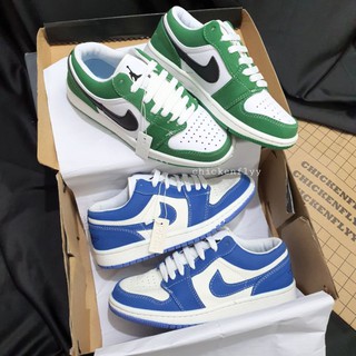 ẢNH THẬT+ <Kèm Hộp Bất Kì>: JD1 THẤP XANH LÁ + XANH DƯƠNG NỈ Giày Thể Thao Nữ/Giày Thể Thao Nam/Giày Sneaker/GÀ BAY