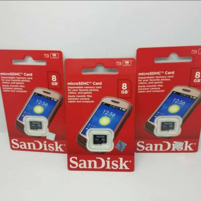 Thẻ Nhớ Sandisk Ultra Class 10 Tốc Độ 80mb / S 8gb