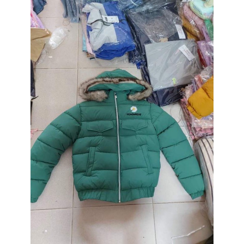 [RẺ VÔ ĐỊCH] Áo Khoác Phao Nữ 3 Lớp hoa Cúc in nổi | BigBuy360 - bigbuy360.vn