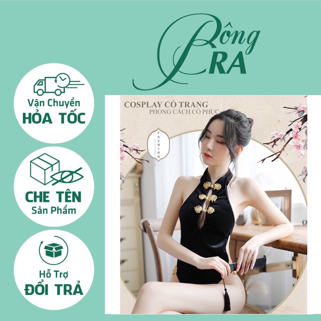 Sườn xám sexy cách tân cosplay cổ trang Trung Quốc Bông Bra B700