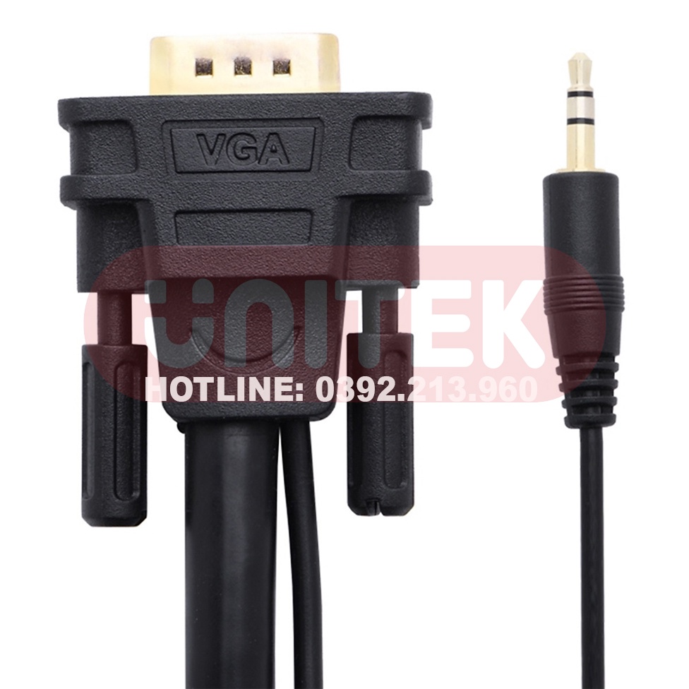 Dây Cáp VGA Hỗ Trợ Audio Dài 3m Ugreen 11627