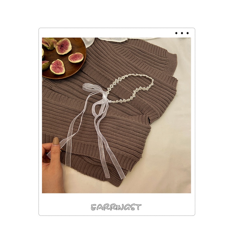 Bờm Tóc Tết Dây Hoạ Tiết Hoa Nhí Dễ Thương Năng Động Cho Nữ