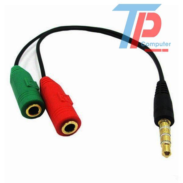 Jack chia mic và audio của tai nghe