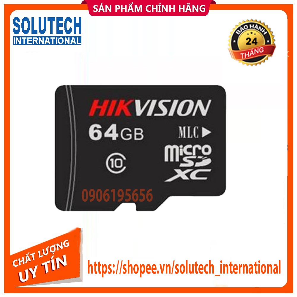 Thẻ Nhớ Micro SD Hikvision 64Gb Class 10 - Hàng Chính hãng