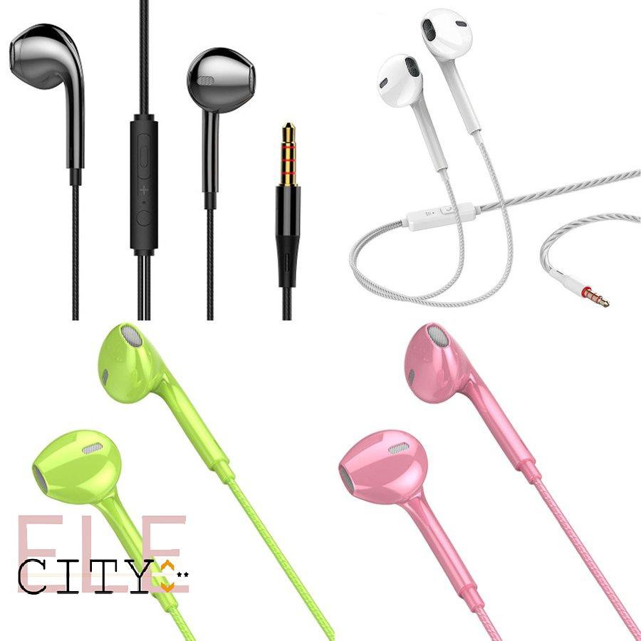 Tai nghe nhét tai đa năng âm thanh cực êm có mic nhiều màu