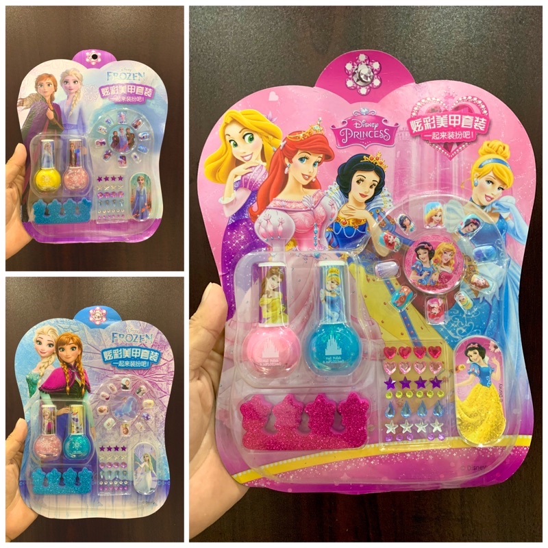 Bộ đồ chơi làm nail làm móng hoạt hình Disney dễ thương