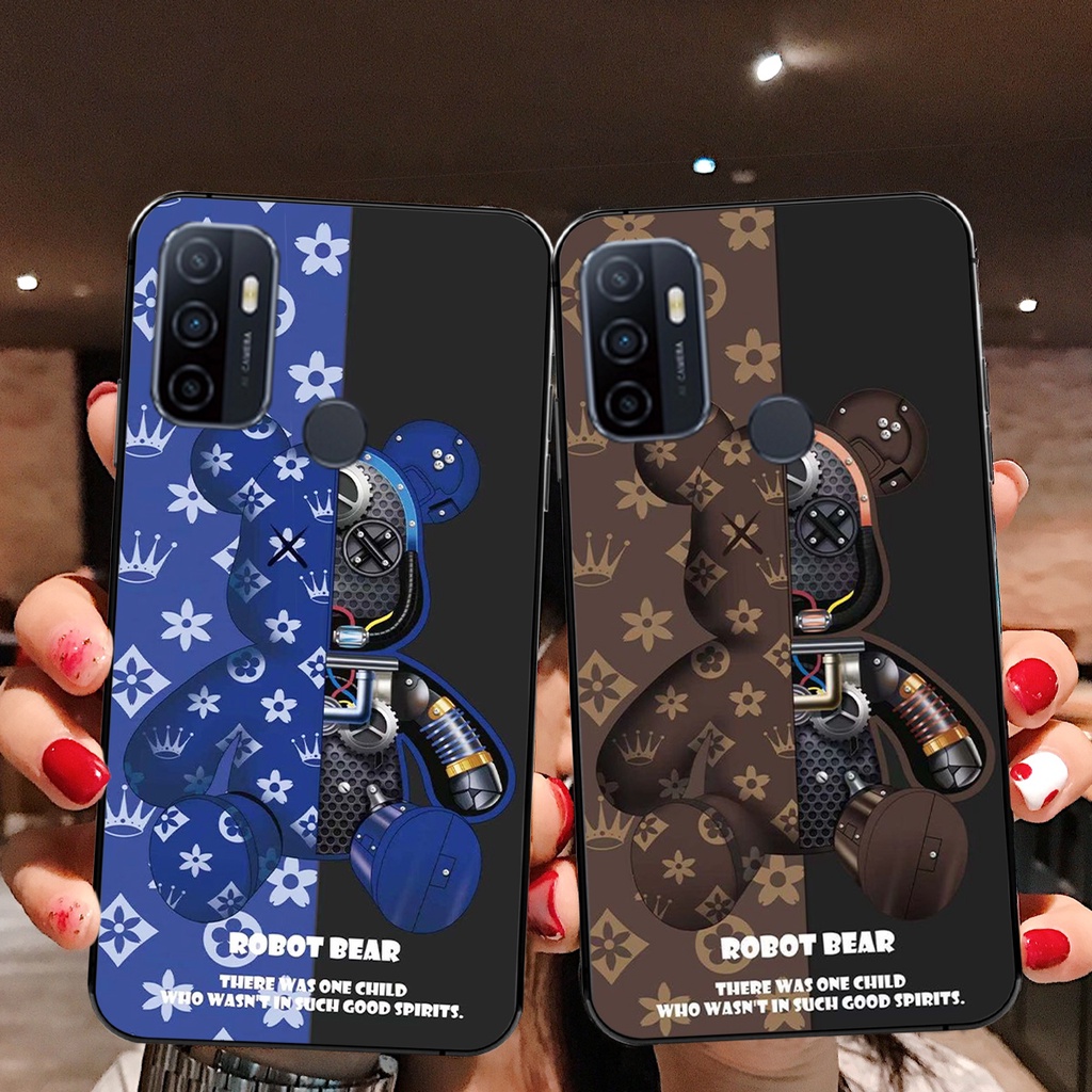 ỐP LƯNG OPPO A53 IN HÌNH BEARBRICK CỰC HOT 2021-CHUẨN HÌNH 100%