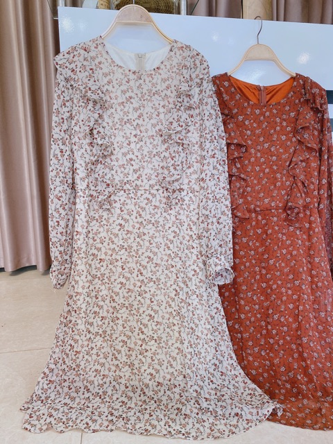 Váy hoa nhí vintage viền bèo Ulzzang🌻 Hàng Quảng Châu | BigBuy360 - bigbuy360.vn