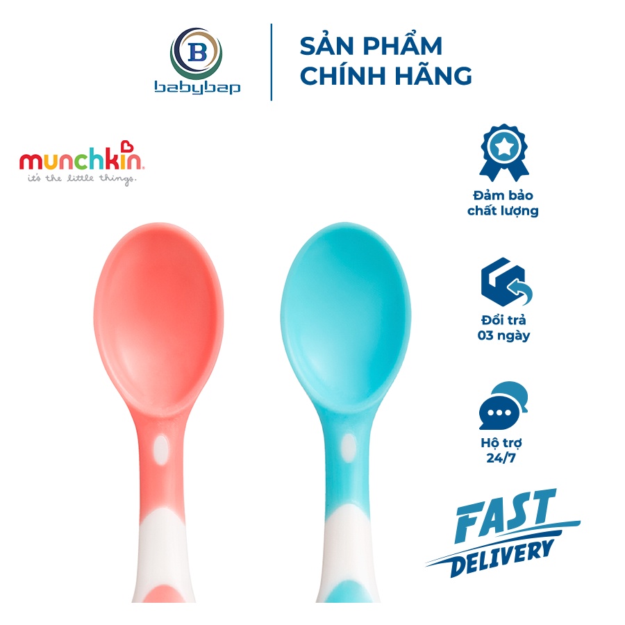 Bộ Thìa Mềm Munchkin  Thích Hợp Với Bé Trên 3 Tháng Tuổi