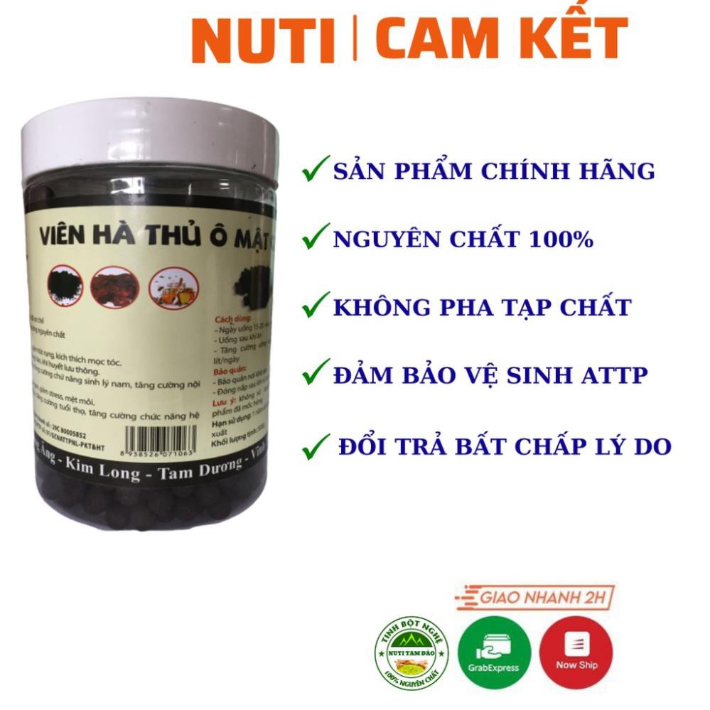 Hà Thủ Ô ⚜️KÈM QUÀ TẶNG⚜️ Viên Hà Thủ Ô Mật Ong Rừng Tam Đảo 500g, Cải Thiện Trạng Bạc Tóc, Rụng Tóc