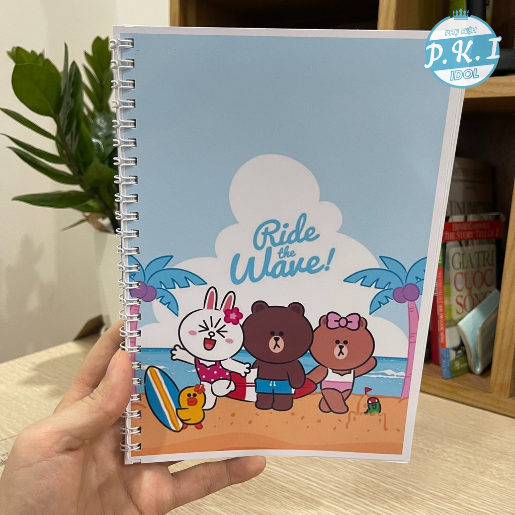 COMBO 3 NOTEBOOK LINE FRIENDS - QUÀ TẶNG K-POP