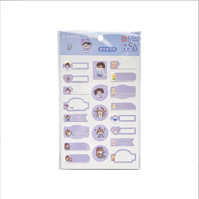 Bảng 21 mẫu sticker meka trang trí đồ dùng cá nhân dễ thương BAG U B21STICKER