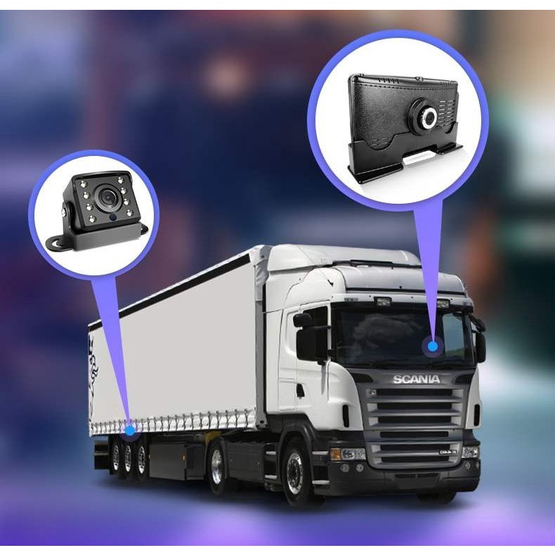 Camera lùi xe tải 8 đèn Led hỗ trợ quay đêm kèm dầy AV15m | BigBuy360 - bigbuy360.vn