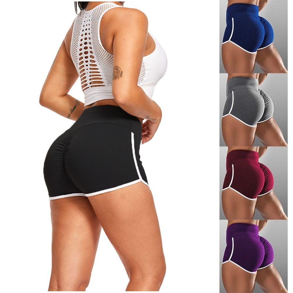 MAGIC Woman Girl Yoga Pants Sportswear Slim Fit Sports Shorts Hip Lift Beach Shorts Solid Color Fitness High Waist/Multicolor
