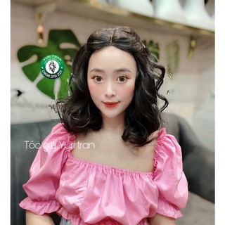 TÓC GIẢ NGUYÊN ĐẦU SIÊU DA ĐẦU XOĂN SÓNG TO NGẮN 30cm YURI VỪA VỀ SIÊU XINH LUÔN Ạ