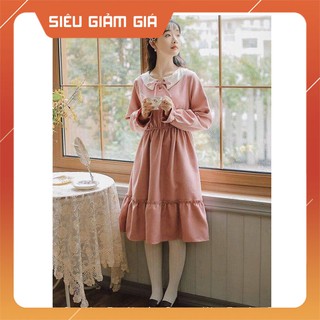 Đầm Baby Doll Hàn Quốc Cổ Sen Cực Xinh HQ02-Tổng Kho Buôn