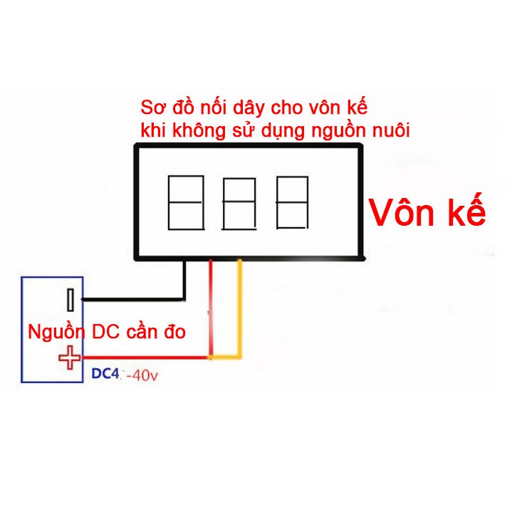 Vôn Kế Điện Tử 0.36 Inch 4.5V-30VDC
