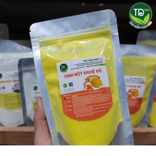 Tinh Bột Nghệ Đỏ Nghệ An giúp trắng da, ngăn chặn lão hóa, tẩy tế bào chết hiệu quả, hỗ trợ tiêu hóa hiệu quả [500g/1kg]