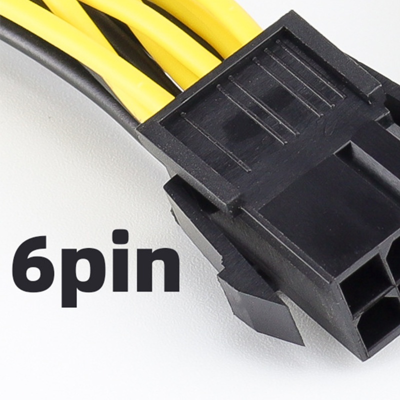 Set 5 Dây Cáp Nối Dài Chuyển Đổi 6 Pin Sang PCIe 8 Pin Hình Chữ Y Chuyên Dụng Cho Thẻ Video