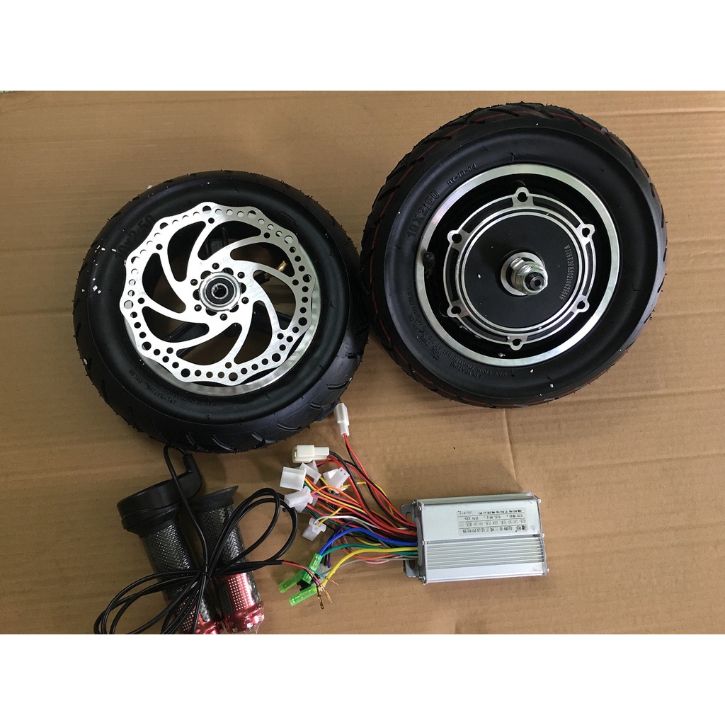 BỘ KÍT CHẾ XE ĐIỆN MINI 36V350W ĐỘNG CƠ KHÔNG CHỔI THAN BÁNH 1O INH