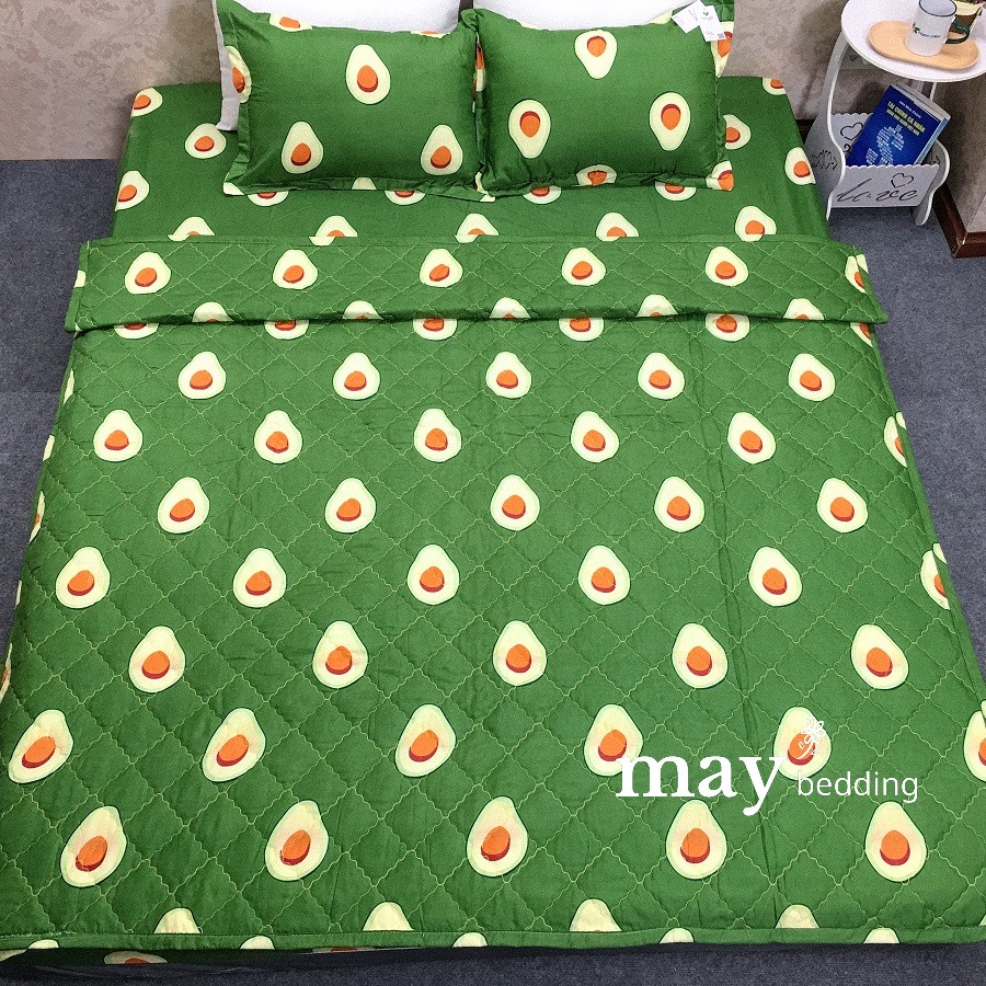 Set 4 món chăn hè Maybedding kèm ga giường và vỏ gối nằm đủ kích thước giường nệm