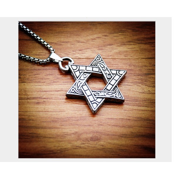 Vòng cổ hình NGÔI SAO 6 CÁNH dây chuyền hợp kim unisex nam nữ phong cách thời trang - PK012