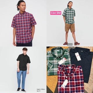 Áo sơ mi cộc tay nam Uniqlo chính hãng
