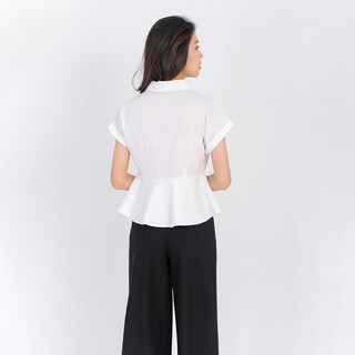 Áo kiểu công sở thời trang Eden cổ vest - ASM093