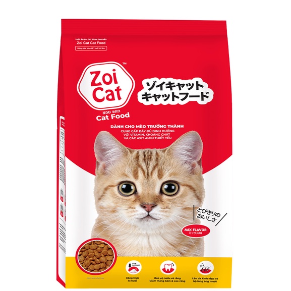 Thức ăn cho mèo Zoi Cat gói 1kg - hạt cao cấp cho mèo