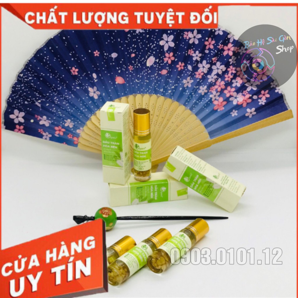 Dầu Tràm Ngâm Hoa Nén (Hoa Hành Tăm) - Chính Hãng Organic+ Dạng Chai Bi Lăn 10ml - Siêu Tiện Lợi