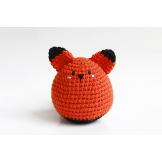 Gấu bông, thú nhồi bông, đồ chơi len, handmade cao cấp: Cáo Fennis lục lạc