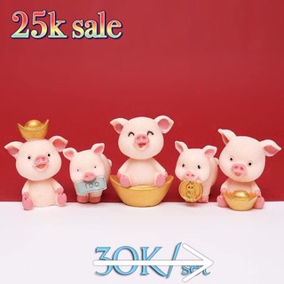 SÉT 5 CHÚ HEO THẦN TÀI ( LOẠI TO)