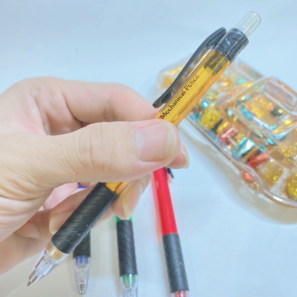 Bút chì bấm Cello cao cấp, Bút chì kim dễ dàng thay ngòi và kèm cục tẩy tiện lợi