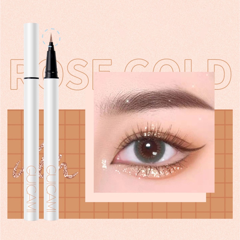 Bút Kẻ Mắt Kiêm Phấn Mắt Dạng Lỏng Siêu Mịn Không Thấm Nước brroa