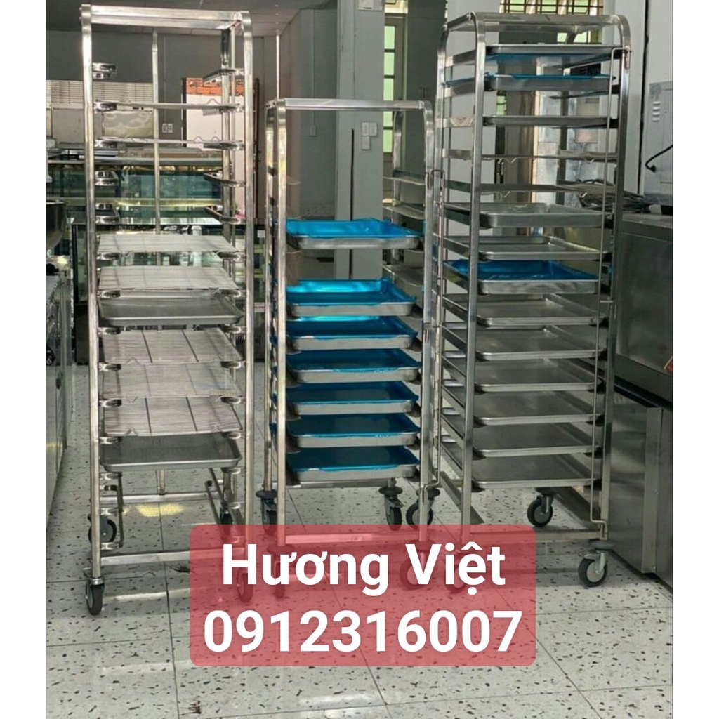 XE ĐỂ BÁNH 10 MÂM - MÂM 40X 60CM