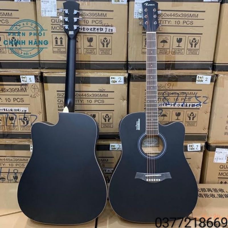 guitar Acoustic Rosé R135 gỗ hồng đào full phụ kiện