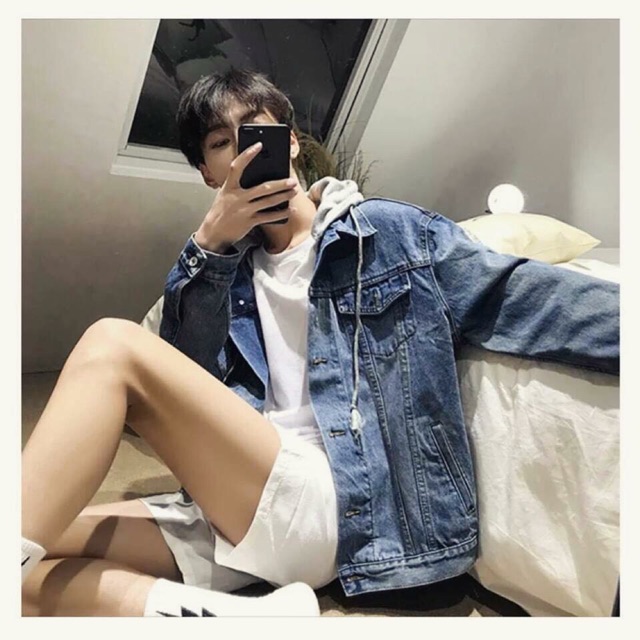ÁO KHOÁC JEAN MŨ HOODIE HOT NAM NỮ(hình thật)