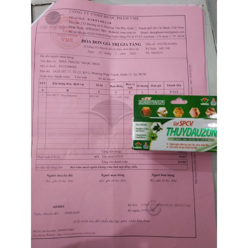 ✅GEL SPCV THUYDAUZONA✅ ngăn ngừa viêm da, mụn rộp, zona, thủy đậu, tay chân miệng