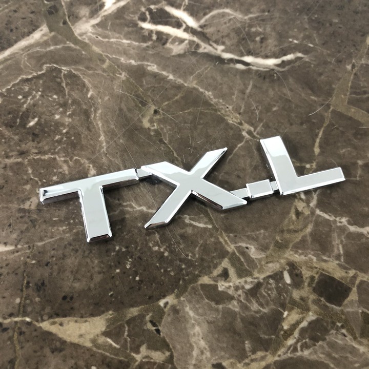 Decal tem chữ V6, VX, TX.L, VX.L dán đuôi xe ô tô Toyota Land Cruiser