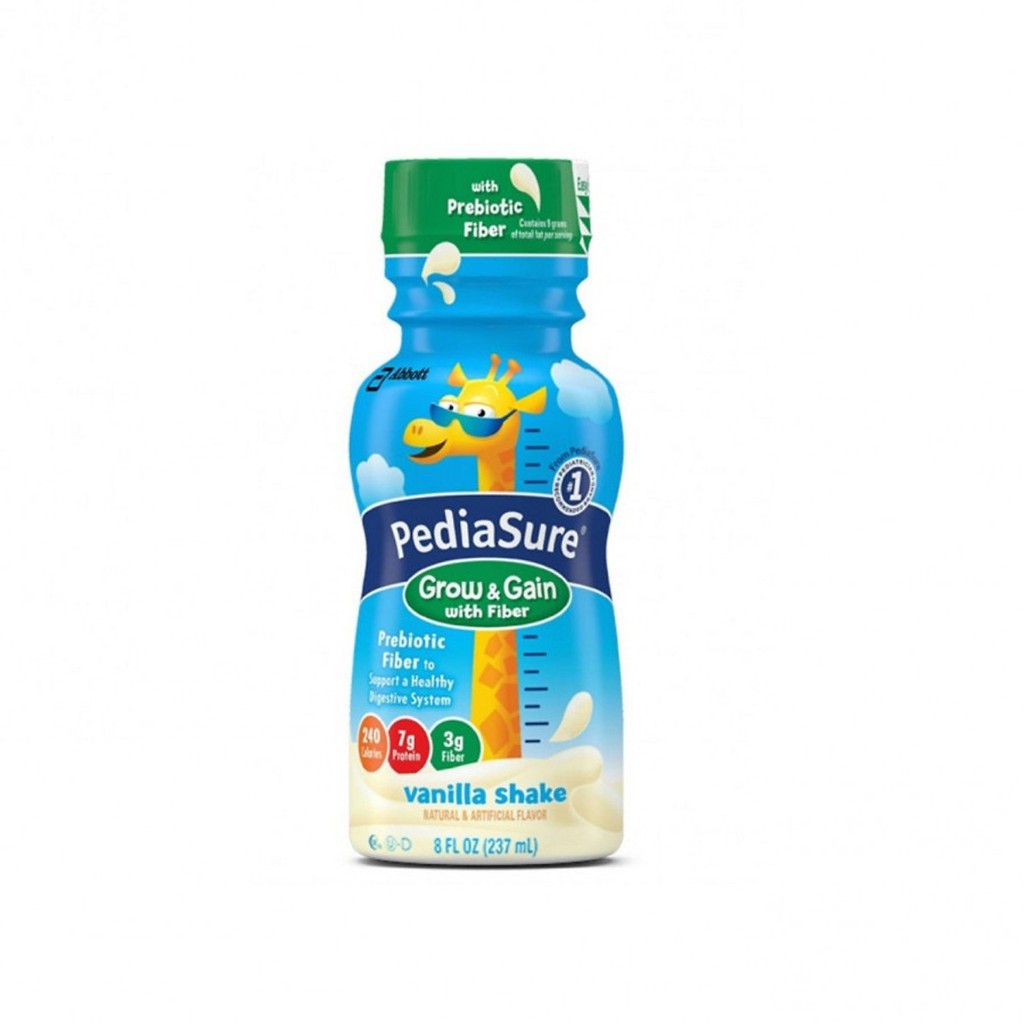 Sữa dinh dưỡng cho bé Pediasure Grow &amp; Gain with Fiber (Giàu chất xơ) 237ml - Nhập khẩu Mỹ