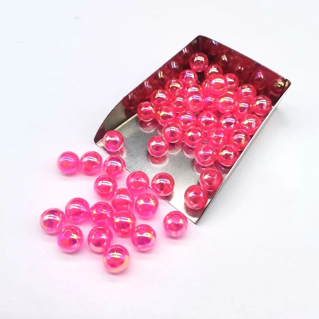 Chuỗi Hạt Tròn Nhiều Màu Sắc Bằng Acrylic 6mm 8mm 10mm Làm Trang Sức