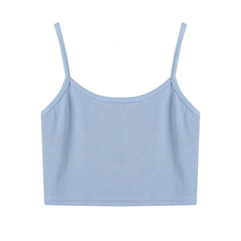 Áo hai dây dáng ngắn thiết kế đơn giản hợp thời trang