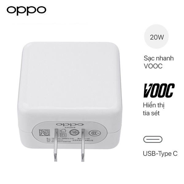 Củ Sạc VOOC 3.0 Cho Oppo Reno Chính Hãng
