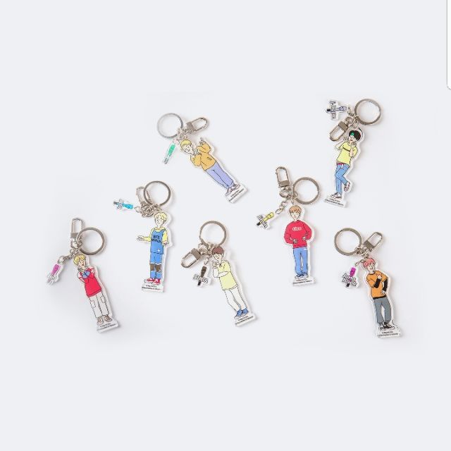 [OFFICIAL MERCH] MÓC TREO CHÌA KHÓA, BALO BẰNG ACRYLIC BTS WORLD