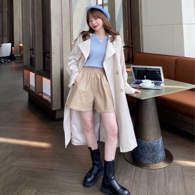 Áo len ZHELIHANGFEI tay dài cổ chữ V phong cách phương Tây dễ phối đồ thời trang