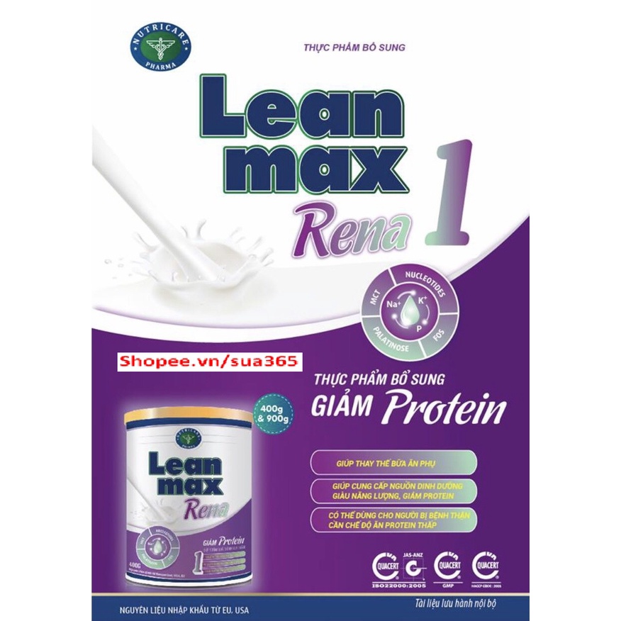 Sữa Leanmax Rena 1 ( Đủ Loại : 900g và 400g ) - Date Luôn Mới