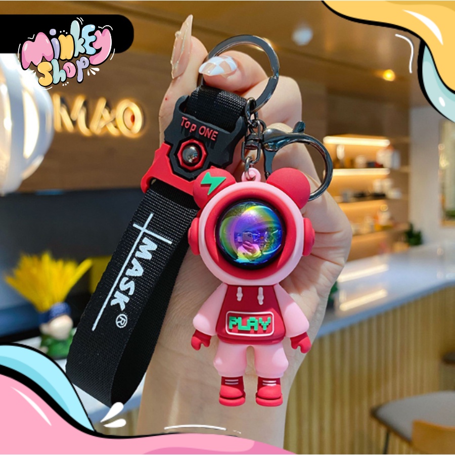 Móc Khóa Đẹp Hình Phi Hành Gia Cute phụ kiện Túi Xách dễ thương -Minkey
